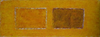 Color field painting: Warm yellow