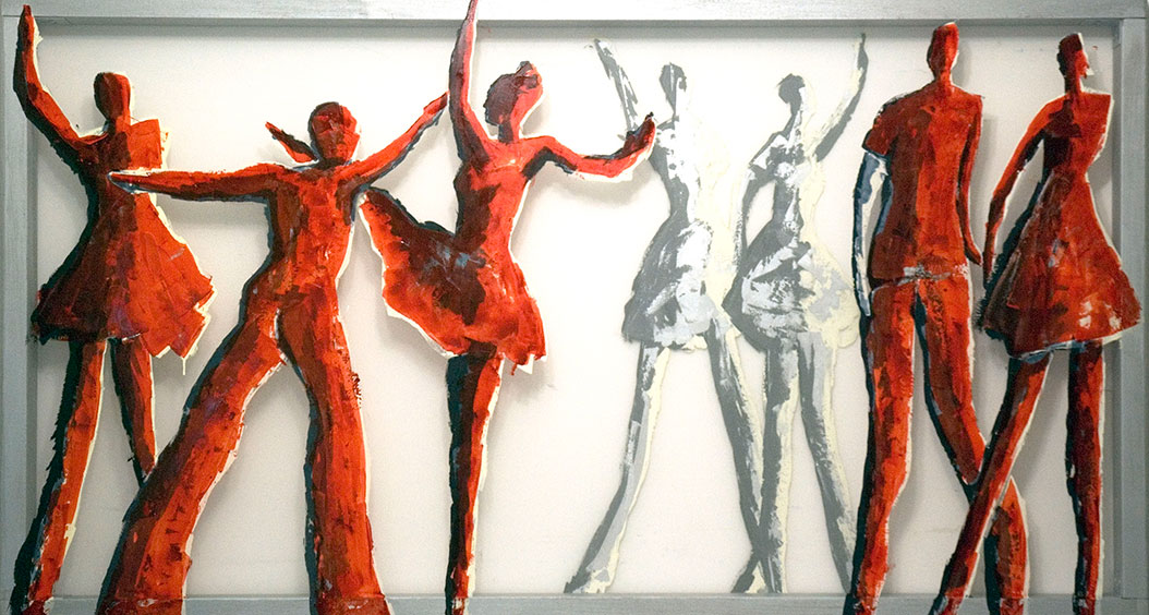 Transparent painting 'Dance' by Hester van Dapperen