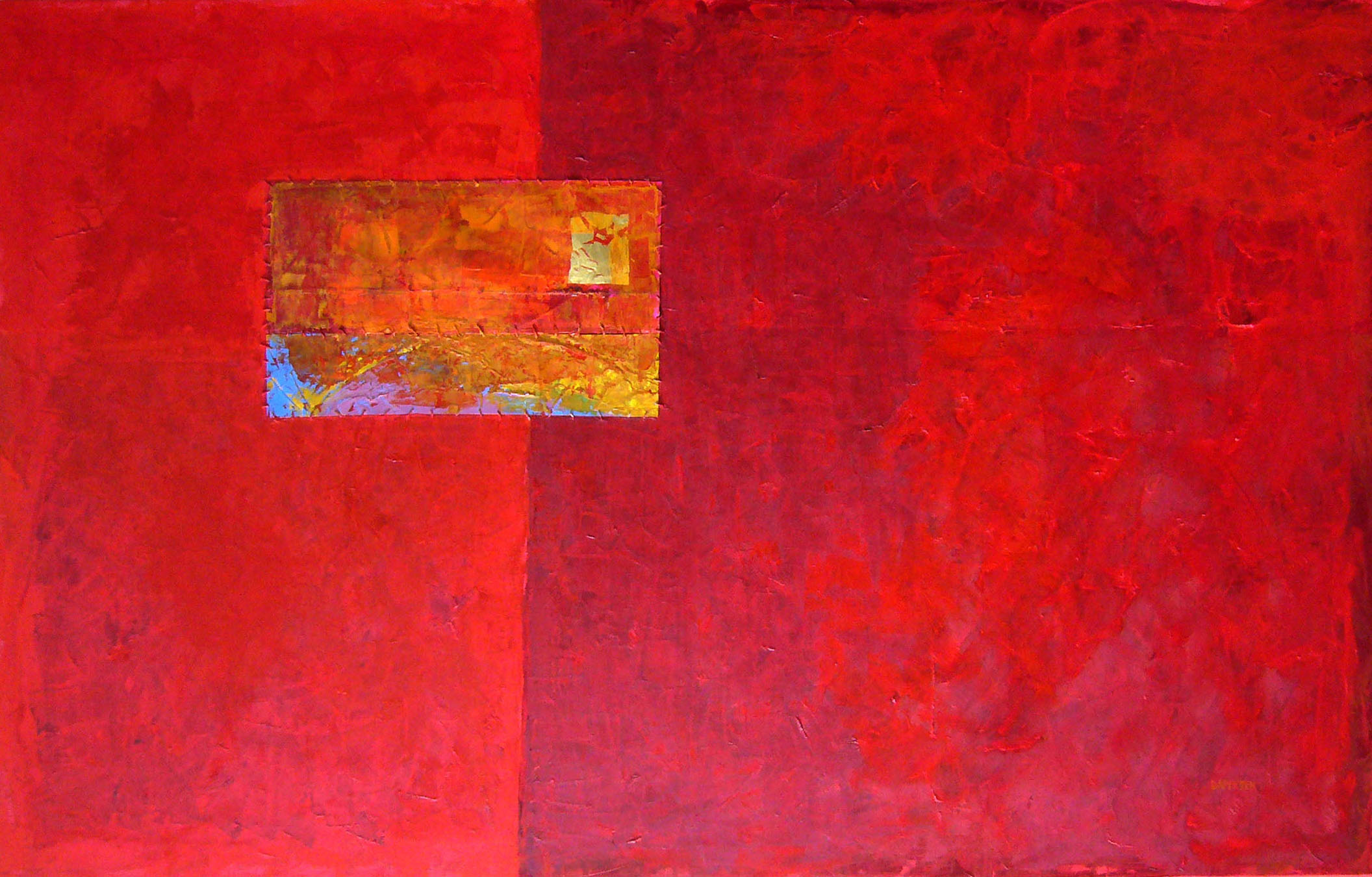 Color Field painting by contemporary visual artist Hester van Dapperen