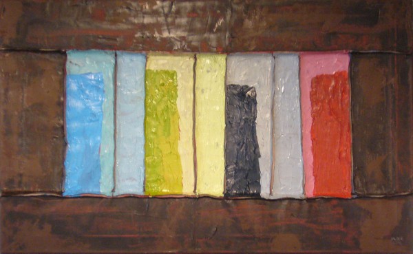 Color Field painting by contemporary visual artist Hester van Dapperen