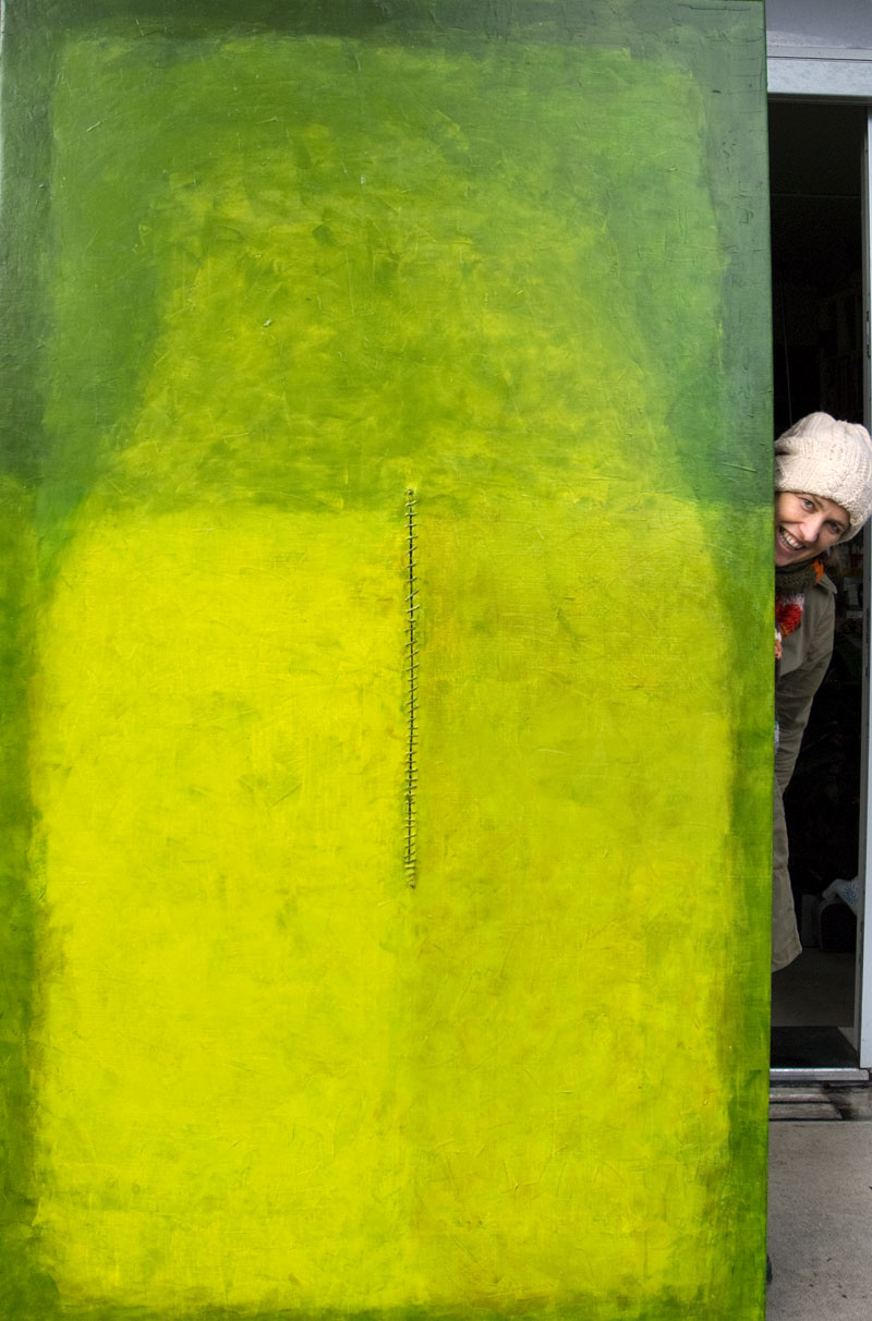 Color Field painting by contemporary visual artist Hester van Dapperen