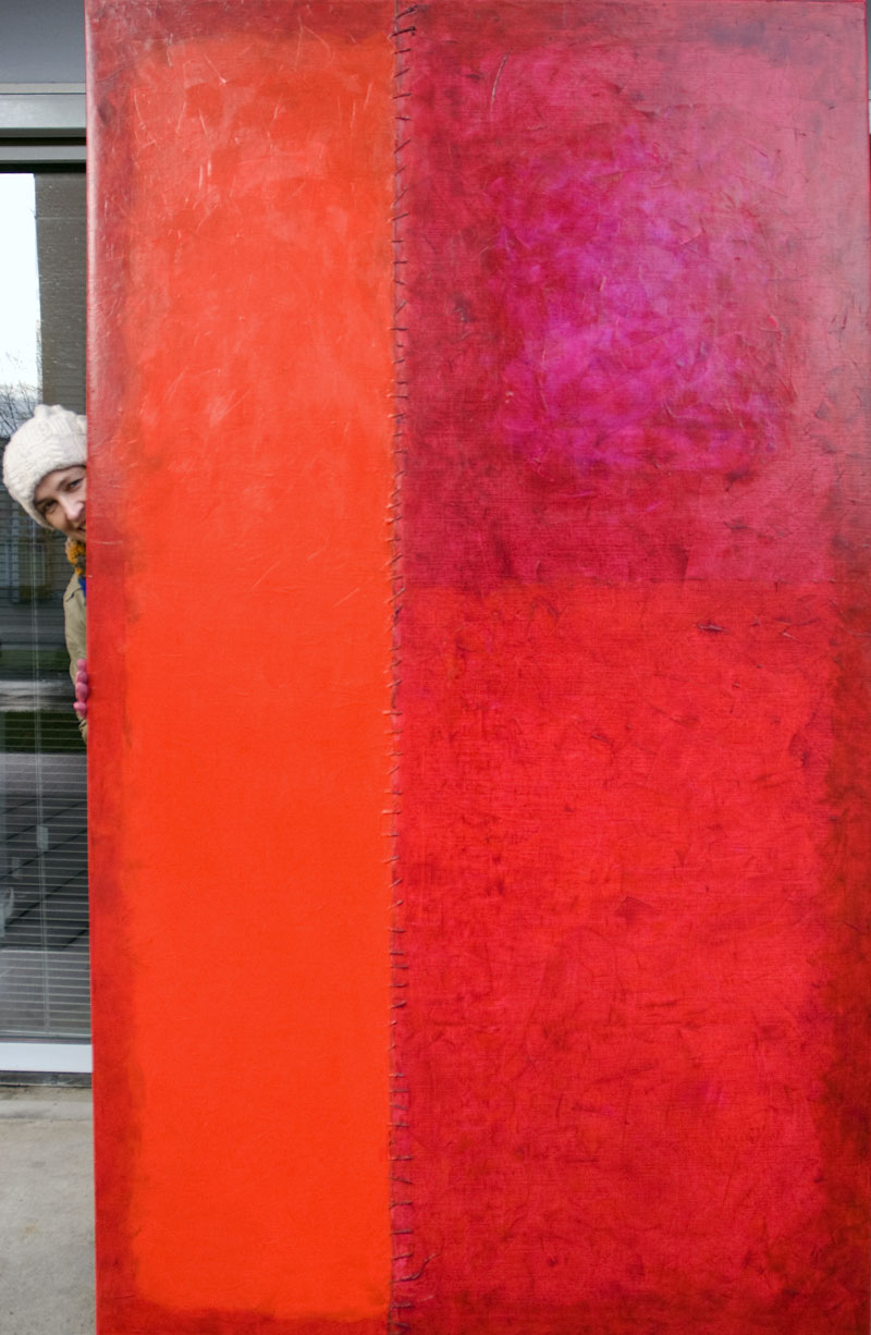 Color Field painting by contemporary visual artist Hester van Dapperen