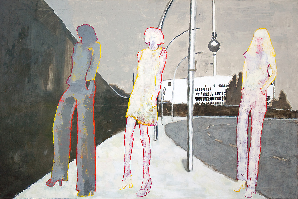 Berlin painting by Hester van Dapperen 160x106x3
